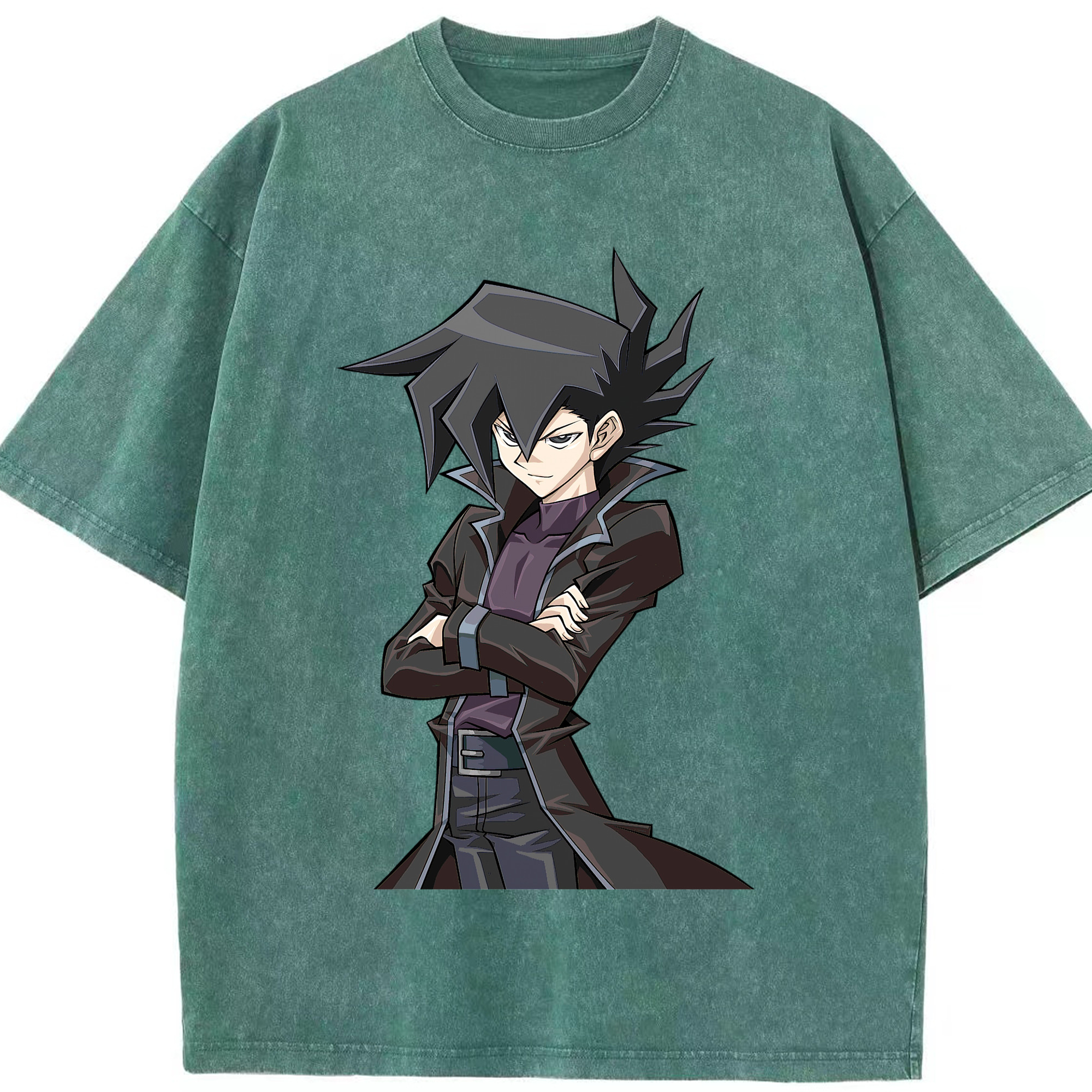（画像用） 遊☆戯☆王 Yu-Gi-Oh! 綿100% ヴィンテージ風 半袖Tシャツ（フロントプリント）